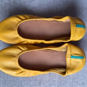 Tieks Mustard Yellow Italian Leather ballet flats